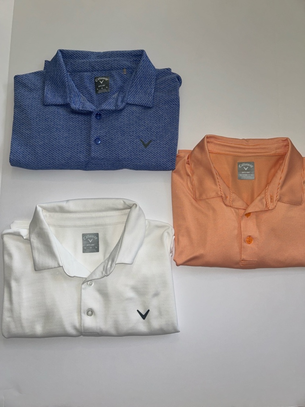 Callaway Men's Polo Pack - Blue, White, Peach
